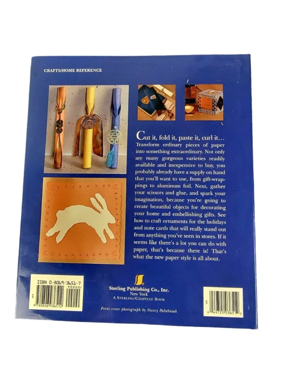 Vintage 2001 The New Paper Style Hardcover Book Craft How To Making Gift Wrap